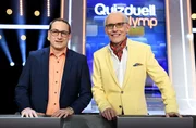 Die Kandidaten des Teams "J&auml;ger": Dr. Manuel Hobiger (l.) und Dr. Thomas Kinne (r.). Bekannt aus "Gefragt-Gejagt".