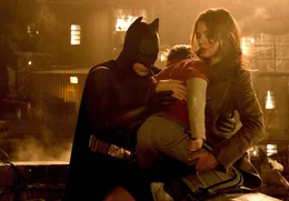Batman (Christian Bale, li.)
