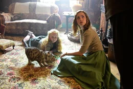 L-R: Barbara Friar (Olivia Minnis), Margaret Friar (Freya Mavor)