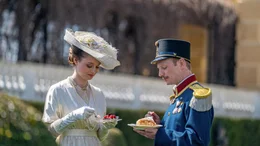 Der Prinz und die Prinzessin bei der nachmitt&auml;glichen Kuchenjause.
