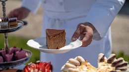 Die traditionelle Wiener Sachertorte.