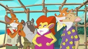 Auch Sally Rattmausen ist hinter dem Schatz her, doch alle werden gefangen genommen. Auch Sally Rattmausen ist hinter dem Schatz her, doch alle werden gefangen genommen.