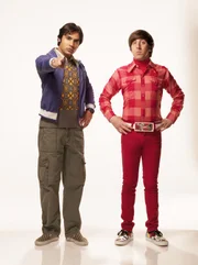 (4. Staffel) - Sind sich nicht immer einig: Howard (Simon Helberg) und Rajesh (Kunal Nayyar) ...
