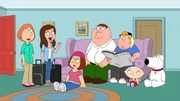 (v.l.n.r.) Lois Griffin; Alana Fitzgerald; Meg Griffin; Peter Griffin; Chris Griffin; Stewie Griffin; Brian Griffin