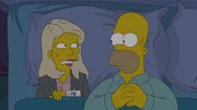 Nachdem Homer (r.) sich so komisch verh&auml;lt, wird er von Annie Crawford vom FBI unter die Lupe genommen - wurde er etwa von Islamisten einer Gehirnw&auml;sche unterzogen?