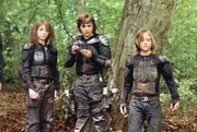 Klette (Janina Fautz), Raban (Raban Bieling) und Nerv (Nick Romeo Reimann) gehen einer Spur nach.