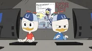 DUCKTALES - "The Infernal Internship of Mark Beaks!" - Huey competes with Dewey for a coveted internship with Duckburg's newest tech billionaire, Mark Beaks (Josh Brener, "Silicon Valley"), while Scrooge and Glomgold team up to take this new competitor down, in a new episode airing Saturday, October 21 (8:00- 8:30 A.M. EST) on Disney XD. (Disney XD) HUEY, DEWEY