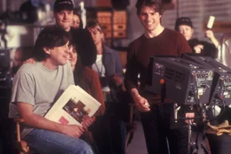 Regisseur Cameron Crowe (l.) und seine Hauptdarsteller Pen&eacute;lope Cruz (M.) und Tom Cruise (r.)