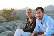 Monica Galetti and Giles Coren in Oman. Monica Galetti and Giles Coren in Oman.