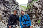 Bear Grylls and Alex Honnold during production of National Geographic's RUNNING WILD WITH BEAR GRYLLS. Bear Grylls and Alex Honnold during production of National Geographic's RUNNING WILD WITH BEAR GRYLLS.