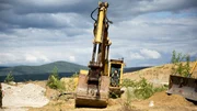 Mike Beets driving excavator Mike Beets driving excavator