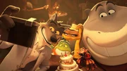 Schrecklich nette Gangster, v.li.: Wolf, Piranha, Schlange, Tarantel und Hai