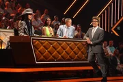 V.l.: Jorge Gonz&aacute;lez, Motsi Mabuse, Joachim Llambi, Daniel Hartwich