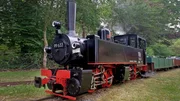 Eine TSSD, eine bekannte noch dazu. Die Eisenbahn-Romantik-Lok. Aber das ist nicht das Original. Das ist ein Modell in 1:4 &ndash; voll fahrbereit.