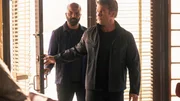 L-R: Bernard Lowe (Jeffrey Wright), Ashley Stubbs (Luke Hemsworth)
