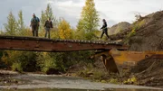 Mike Beets, Tony Beets and Monica Beets standing on bridge. Mike Beets, Tony Beets and Monica Beets standing on bridge.