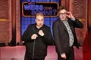 Treten bei "Wer wei&szlig; denn sowas?" als Kandidaten gegeneinander an: Der Parodist Oliver Kalkofe (l.) und der Comedian Paul Panzer (r.).