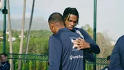 David Alaba und Carney Chukwuemeka im Teamtrainingslager in Marbella.