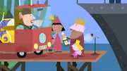 v.li.: Mr. Elf, Ben, Derek, Lucy, König Thistle, Holly v.li.: Mr. Elf, Ben, Derek, Lucy, König Thistle, Holly