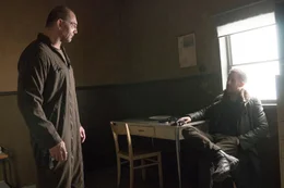 L-R: Sapper Morton (Dave Bautista) und K (Ryan Gosling)