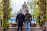 v.li.: Bademeister und Techniker Christian Polak und Richard Deutinger v.li.: Bademeister und Techniker Christian Polak und Richard Deutinger