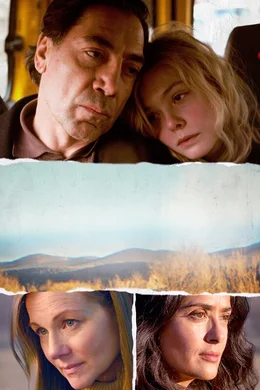 Javier Bardem (Leo), Elle Fanning (Molly), Laura Linney (Rita), Salma Hayek (Dolores).