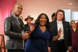l-r: Wanda (Miss Lawrence), Angela (Ts Madison), Cherry (Dot-Marie Jones)