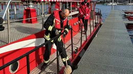 L&ouml;schboot von der Feuerwache Spandau-S&uuml;d.