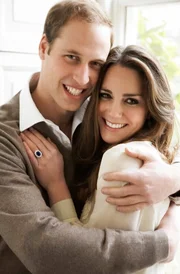 Verlobungsfoto von Prinz William und Catherine Middleton.