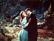 Laura Denbow (Rhonda Fleming), Wyatt Earp (Burt Lancaster)