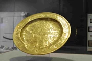 KEY WEST, FLORIDA - Gold plate from the Atocha. KEY WEST, FLORIDA - Gold plate from the Atocha.