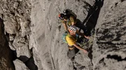 Dieter Elsner (unten) und Marvin Kerle in der Kletterei an der Freispitz