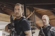 Steve McGarrett (Alex O'Loughlin) und Danno Williams (Scott Caan). Steve McGarrett (Alex O'Loughlin) und Danno Williams (Scott Caan).