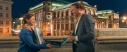 Julia Grinzinger (Katharina Stra&szlig;er), Johannes Hofbauer (Thomas Stipsits)