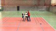Jana Raschmann, Matthias Freydank und Cosima Heinold gaben 1989 in dieser Turnhalle Dirty Dancing Kurse vor 300 Leute.