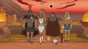 v.li.: Ares, Athena, Hephaestus, Apollo