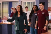 CHICAGO MED -- "Down In A Hole" Episode 1015 -- Pictured: (l-r) S. Epatha Merkerson as Sharon Goodwin, Marlyne Barrett as Maggie Lockwood, Darren Barnet as Dr. John Frost CHICAGO MED -- "Down In A Hole" Episode 1015 -- Pictured: (l-r) S. Epatha Merkerson as Sharon Goodwin, Marlyne Barrett as Maggie Lockwood, Darren Barnet as Dr. John Frost
