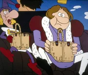 Der Herzk&ouml;nig und der Joker nehmen am Picknick der Herzk&ouml;nigin teil, obwohl diese dazu &uuml;berhaupt keine Lust haben.
