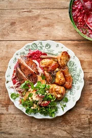 Knusprige Ente mit Pflaumensauce. Knusprige Ente mit Pflaumensauce.