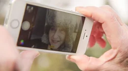 Ein fr&uuml;hes " Selfie" von Valie Export.