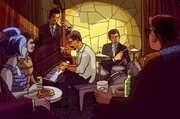 Das Trio von Francisco Ten&oacute;rio J&uacute;nior (Mi., am Klavier): Der aufstrebende und angesehene brasilianische Pianist war ber&uuml;hmt f&uuml;r seine Technik und seinen Ausdruck.