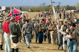 Civil War reenactment in Virginia: Gibt es heute bereits einen "kalten" B&uuml;rgerkrieg?