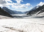 Konkordiah&uuml;tte: Aletschgletscher ist der gr&ouml;sste Gletscher der Alpen