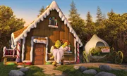 Wunschlos gl&uuml;cklich! Doch dann m&uuml;ssen Shrek, l. und Prinzession Fiona, r. auf Verwandtenbesuch gehen ...