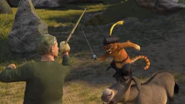 Shrek macht sich zusammen mit Esel Esel und dem Gestiefelten Kater auf den Weg, den zuk&uuml;nftigen K&ouml;nig von Weit, Weit, Weg zu finden. Ein gef&auml;hrliches Abenteuer beginnt ...