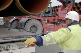 Der Ostseehafen Mukran geh&ouml;rte zu den wichtigsten logistischen Knotenpunkten beim Bau der Gaspipeline Nord Stream 2.