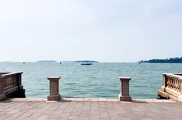 Blick auf die Lagune von Venedig