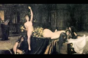 &bdquo;Il supremo convegno&ldquo; (Deutsch: &bdquo;Die h&ouml;chste Zusammenkunft&ldquo;) von Giacomo Grosso sorgte im Jahr 1895 f&uuml;r den erste Skandal der Biennale.