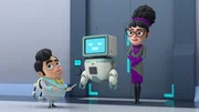 L-R: Sir Steel, Blip, Professor Scratch