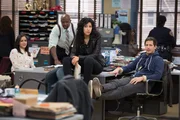 Amy Santiago, Terry Jeffords, Rosa Diaz, Jake Peralta. Amy Santiago, Terry Jeffords, Rosa Diaz, Jake Peralta.